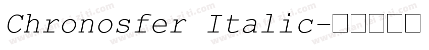 Chronosfer Italic字体转换